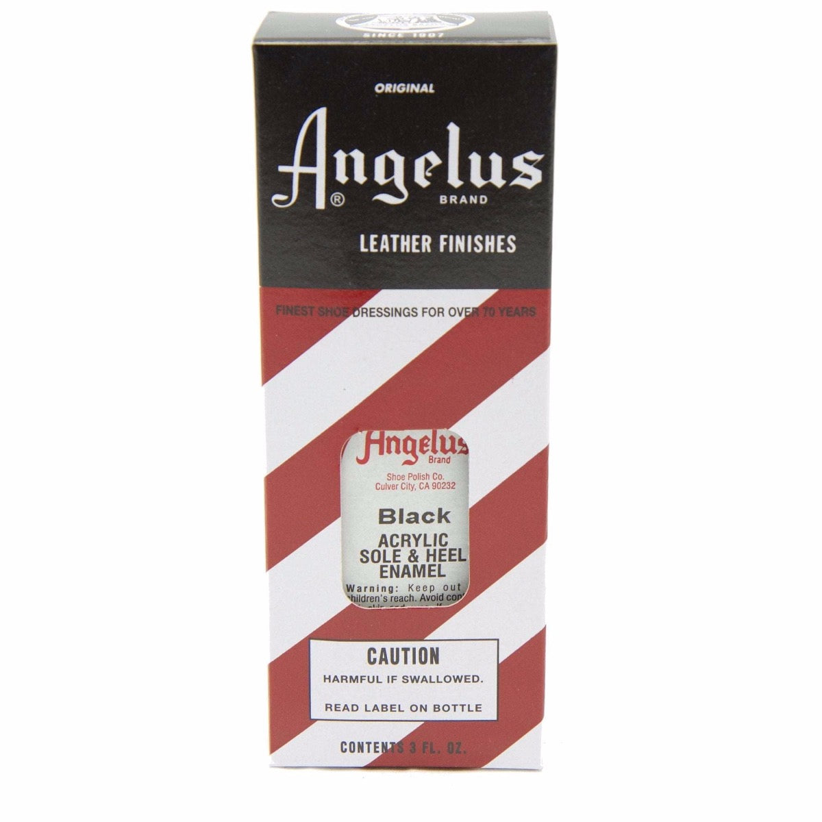Barniz Angelus para suelas y tacones, negro 88 ml