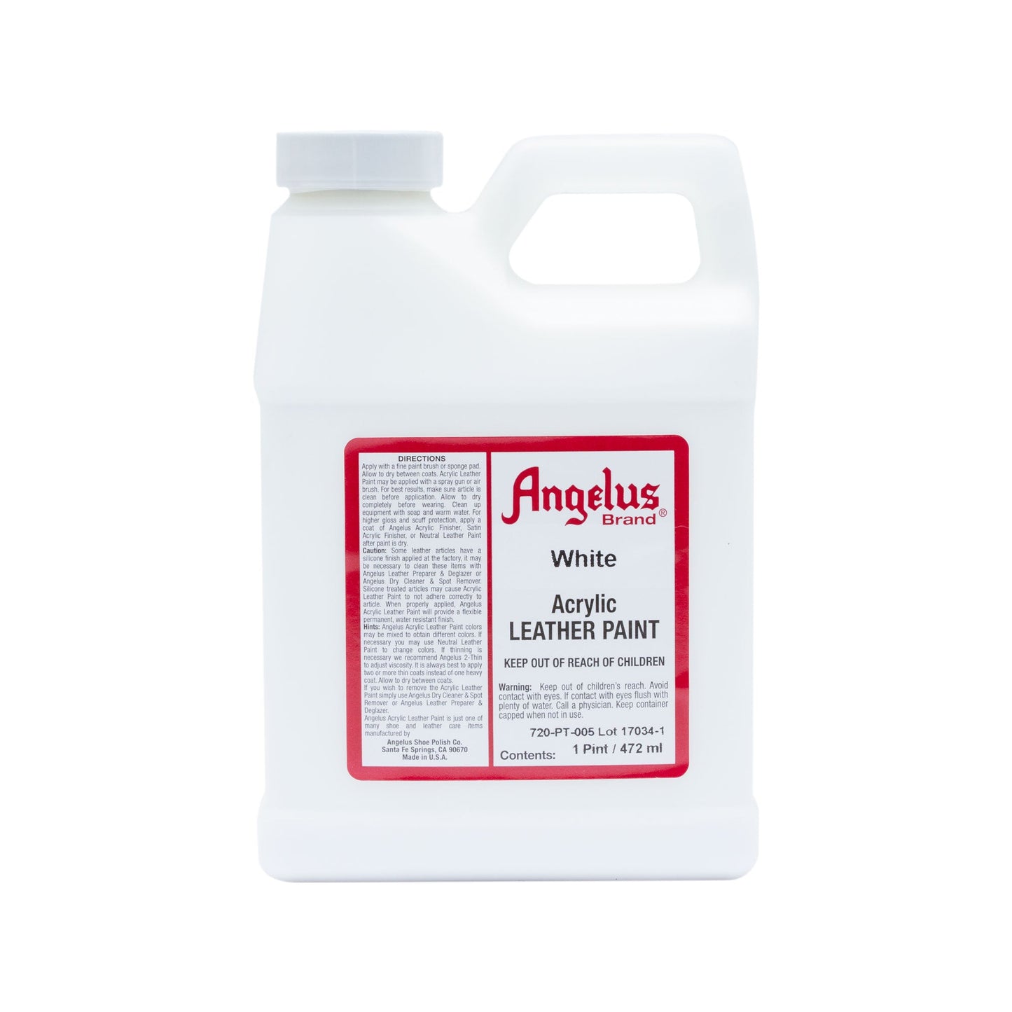 Pintura para Cuero Angelus Blanca